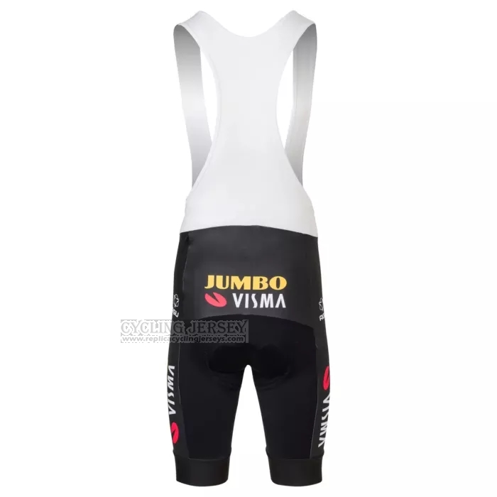 2022 Cycling Jersey Jumbo Visma White Short Sleeve and Bib Short